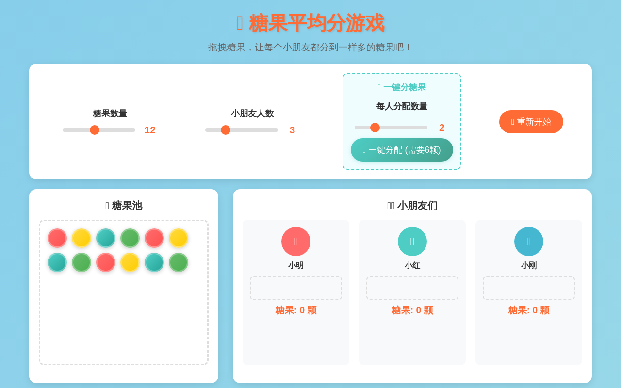 糖果平均分游戏